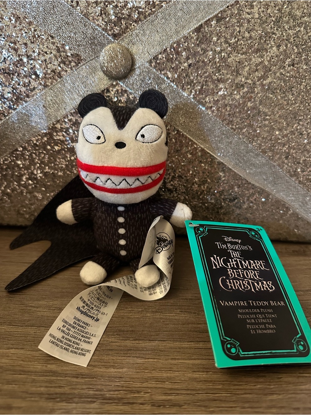 Disney Nightmare Before Christmas vampire teddy bear shoulder plush